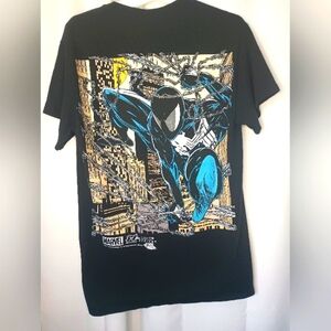 Huf X Marvel Comics Spiderman Graphic T Shirt Adult Small Black Suit Spiderverse